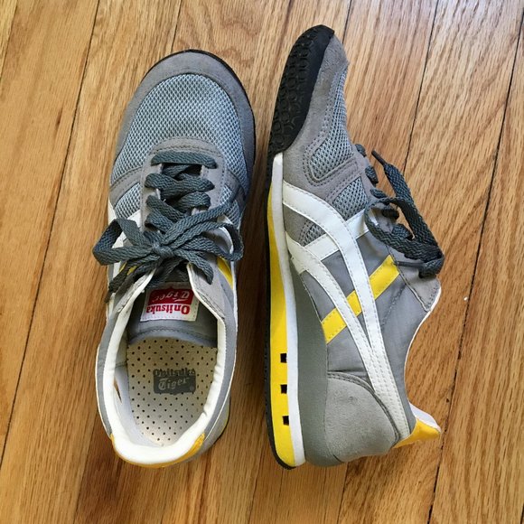 Onitsuka Tiger by Asics Shoes - Onitsuka Tigers, gray and yellow